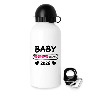 Baby Loading 2026 Parents enceintes - Gourde avec bouchon 500 ml - blanc - Droite