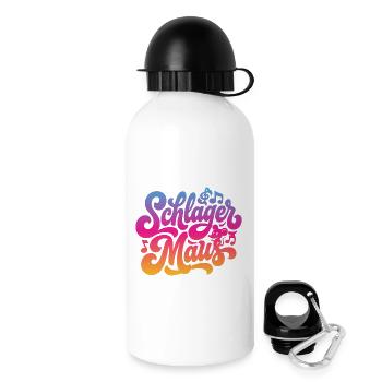 Schlager Maus - Schlagermaus - Schlagermusik - Drinks Bottle with Lid 500 ml - white - Right