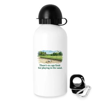 Pas d'âge pour jouer dans le sable golf - Gourde avec bouchon 500 ml - blanc - Droite