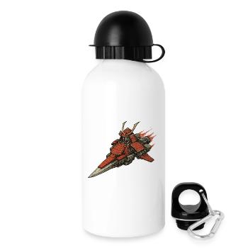 Samurai Spaceship - Drinks Bottle with Lid 500 ml - white - Right