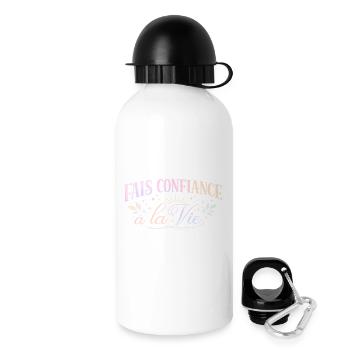Fais Confiance à la Vie  - Gourde avec bouchon 500 ml - blanc - Droite