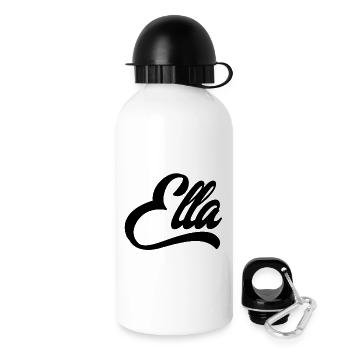 Name Ella Abstrakte Farbexplosion aufdruck - Trinkflasche mit Deckel 500 ml - Weiß - Rechts