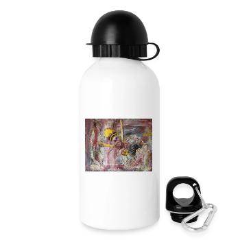 Abstrakte Hornisse im Farbenspiel - Trinkflasche mit Deckel 500 ml - Weiß - Rechts