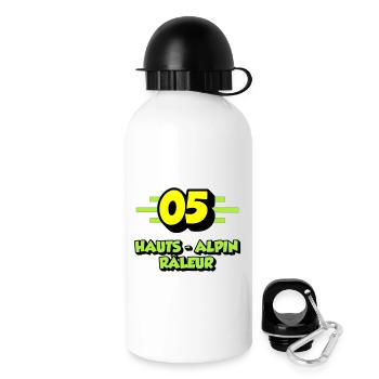 Hochalpiner Nörgler - Trinkflasche mit Deckel 500 ml - Weiß - Rechts