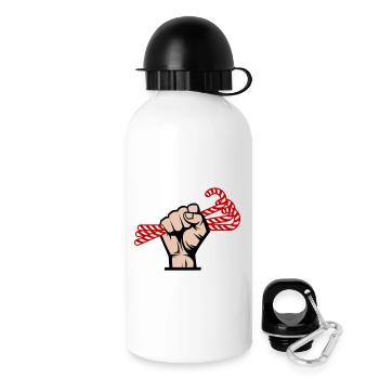 I Want Candy, Revolutionär, Slogan & Zucker Design - Trinkflasche mit Deckel 500 ml - Weiß - Rechts