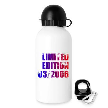 20. Geburtstag Limited Edition 03/2006 - Trinkflasche mit Deckel 500 ml - Weiß - Rechts