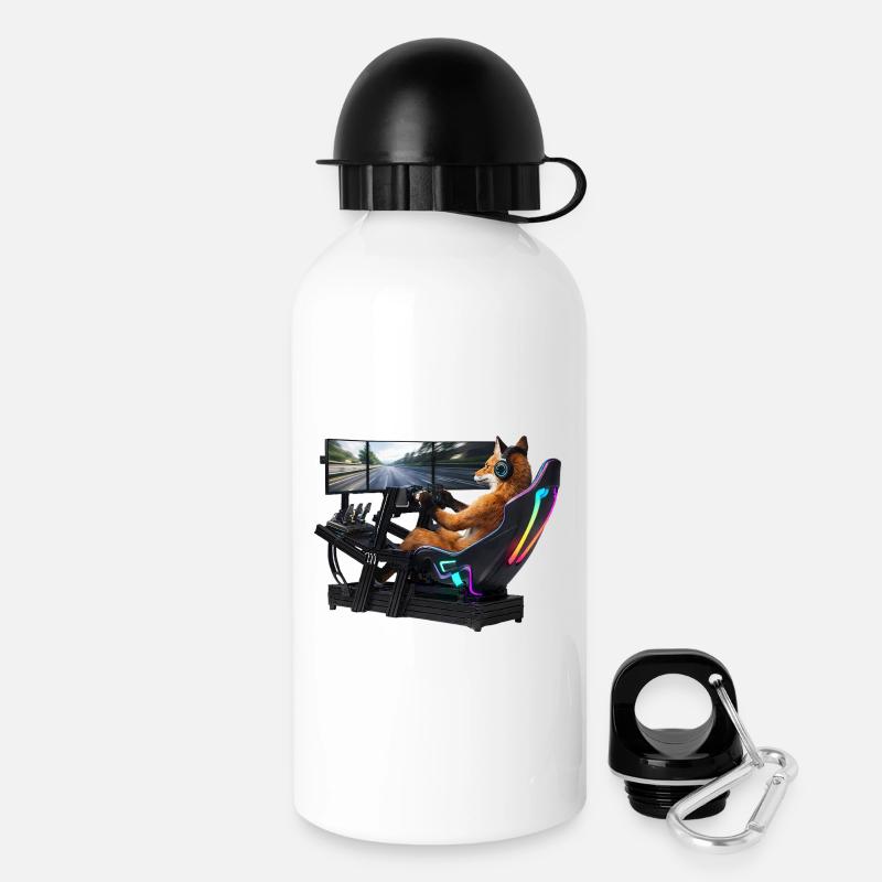 Fuchs Sim Racing - Drinks Bottle with Lid 500 ml - white