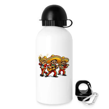 Mariachi Fiesta Gang of Three - Drinks Bottle with Lid 500 ml - white - Right