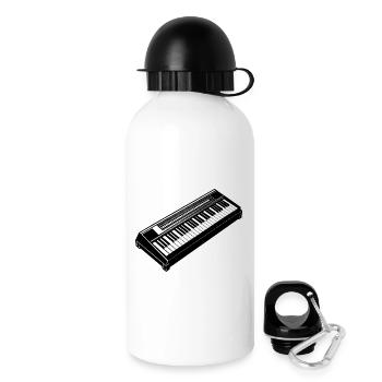 Clavier électronique - Gourde avec bouchon 500 ml - blanc - Droite