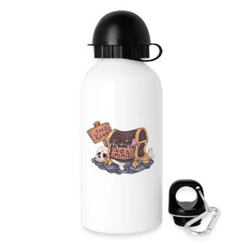 Definitely Not A Mimic RPG Roleplaying Fantasy - Trinkflasche mit Deckel 500 ml - Weiß - Rechts