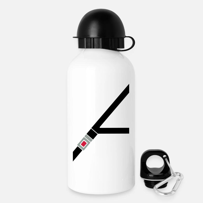 La ceinture de sécurité - Gourde avec bouchon 500 ml - blanc