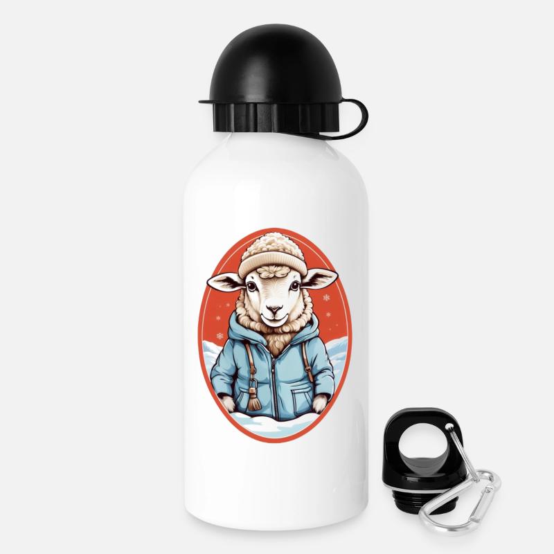 Sweet Sheep - Drinks Bottle with Lid 500 ml - white