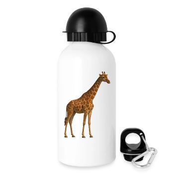 Giraffe in Natural Tone - Drinks Bottle with Lid 500 ml - white - Right