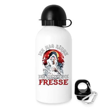 I like trees - they keep their mouths shut - Drinks Bottle with Lid 500 ml - white - Right