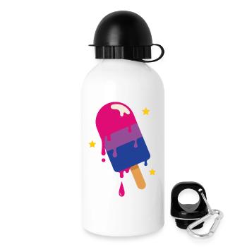 Mois de la fierté LGBTQ - Bisexuel - Gourde avec bouchon 500 ml - blanc - Droite