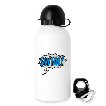schwimmen - Trinkflasche mit Deckel 500 ml - Weiß - Rechts