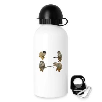 Monkeys - Drinks Bottle with Lid 500 ml - white - Right