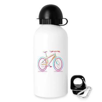 Road Bike 80s Style - Drinks Bottle with Lid 500 ml - white - Right