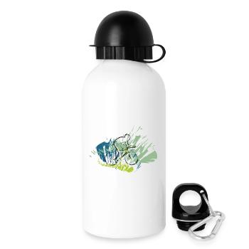 Rickel's Design: Cyclists 2025 - Drinks Bottle with Lid 500 ml - white - Right