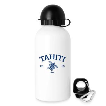 Tahiti - Tortue - Polynésie française - Schildkröte - Gourde avec bouchon 500 ml - blanc - Droite