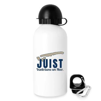 Juist -  Inselträume am Meer - Trinkflasche mit Deckel 500 ml - Weiß - Rechts