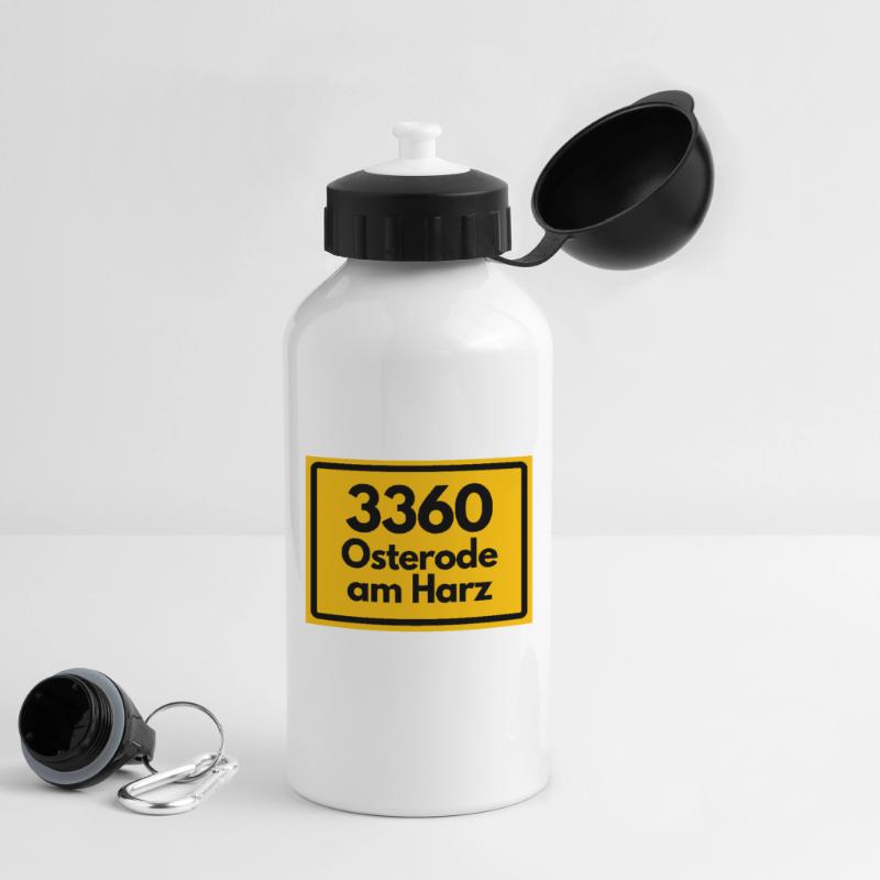 ANCIEN CODE POSTAL RETRO 3360 OSTERODE HARZ Gourde avec bouchon 500 ml