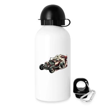 Racing Hotrod Caricature - Drinks Bottle with Lid 500 ml - white - Right