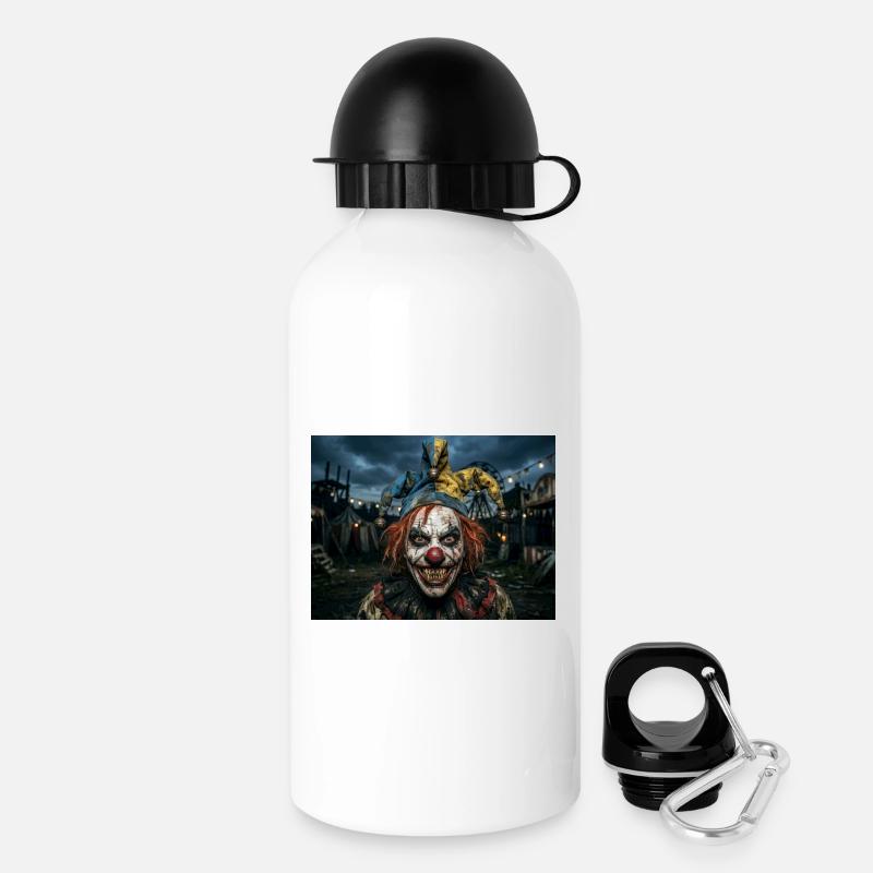 Fou de clown - Gourde avec bouchon 500 ml - blanc
