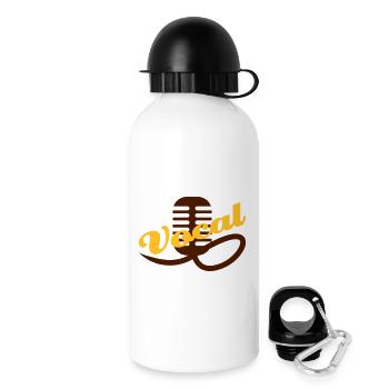 Vocal | Gesang | Musik | Band | Rockband - Gourde avec bouchon 500 ml - blanc - Droite