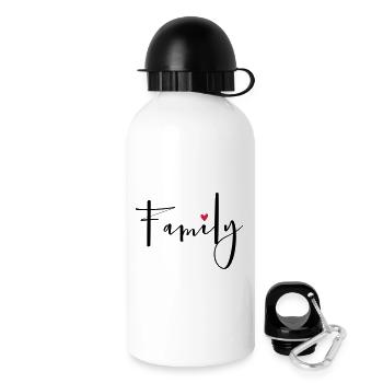 Family Heart Love Community Gift - Drinks Bottle with Lid 500 ml - white - Right