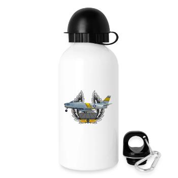 F-86 Sabre - Trinkflasche mit Deckel 500 ml - Weiß - Rechts