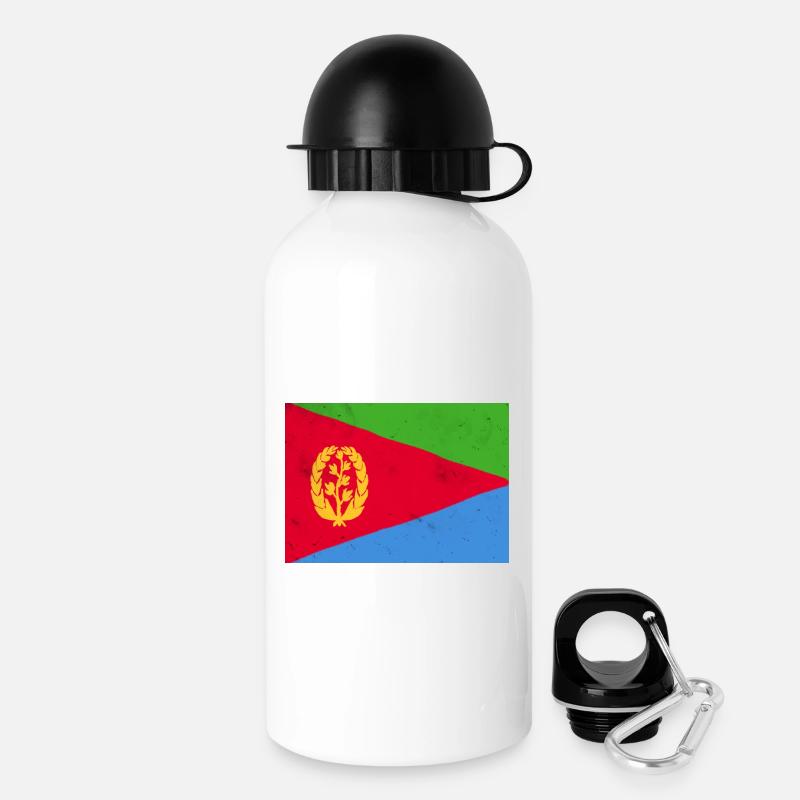 Drapeau érythréen – Identité africaine - Gourde avec bouchon 500 ml - blanc