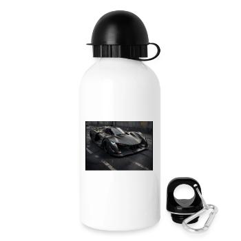 Futuristic supercar design - Drinks Bottle with Lid 500 ml - white - Right