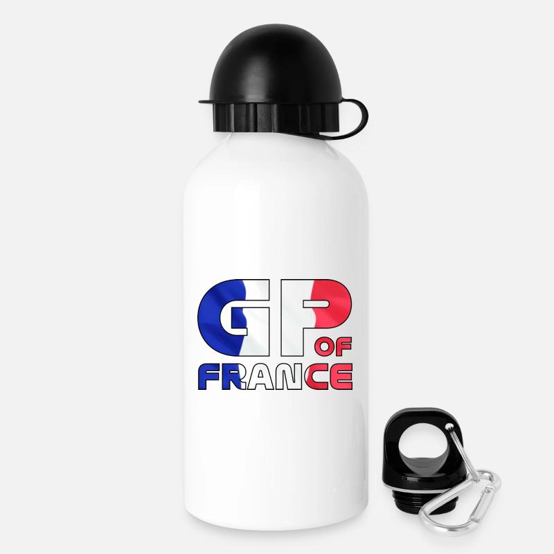 france_gp - Trinkflasche mit Deckel 500 ml - Weiß