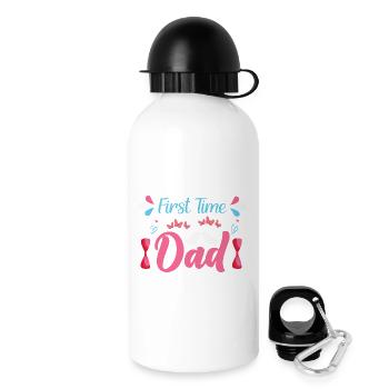 Werdender Papa Werdender Vater - Trinkflasche mit Deckel 500 ml - Weiß - Rechts
