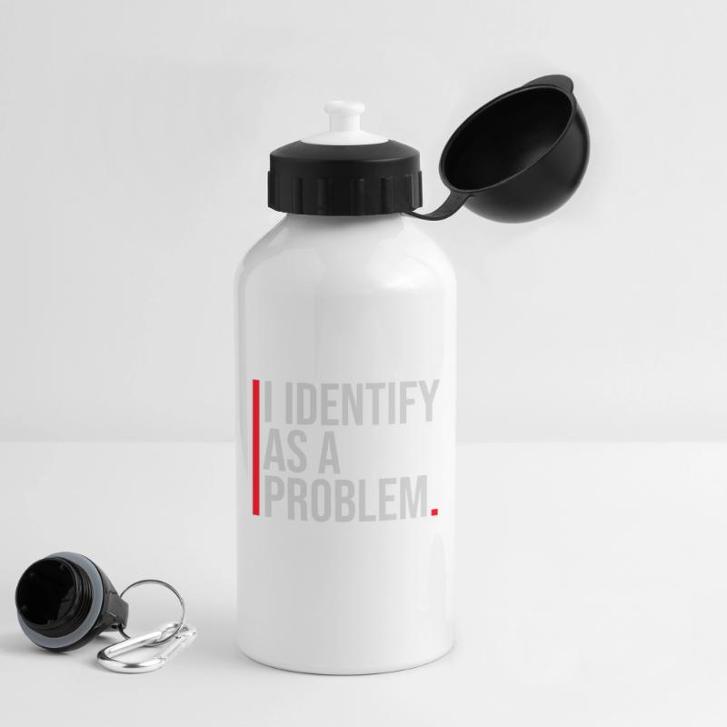 I Identify as a Problem Statement Frech Rebellisch Trinkflasche mit Deckel 500 ml