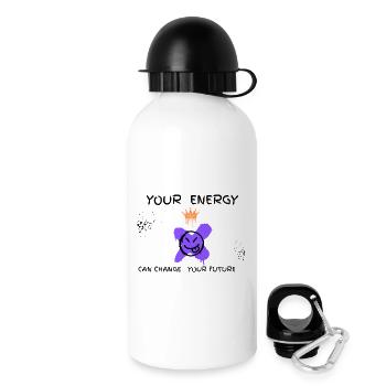 Crown Graffiti Purple  - Gourde avec bouchon 500 ml - blanc - Droite