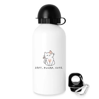 Cute Cat Plump and Sweet Gift Kittens - Drinks Bottle with Lid 500 ml - white - Right