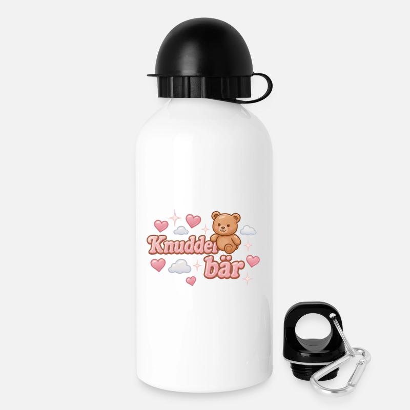Knuddelbär / Y2K Statement Design - Drinks Bottle with Lid 500 ml - white