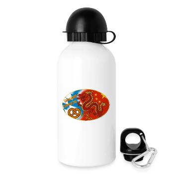 Flagge Kaiserpaar Dietfurt - Trinkflasche mit Deckel 500 ml - Weiß - Rechts