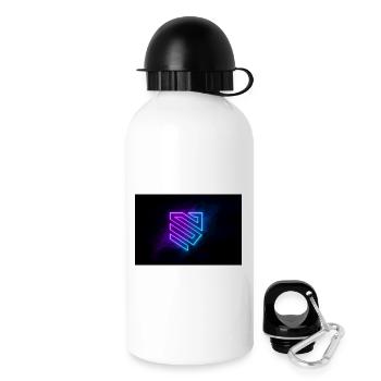 Neon Geometric Shield - Drinks Bottle with Lid 500 ml - white - Right
