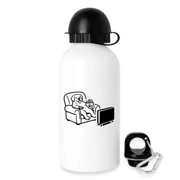 Dog Dog Chill Mode Chips Food TV TV - Drinks Bottle with Lid 500 ml - white - Right