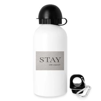 Reste – avec toi-même - Gourde avec bouchon 500 ml - blanc - Droite