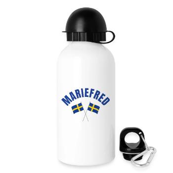 Mariefred Swedish Flags - Drinks Bottle with Lid 500 ml - white - Right