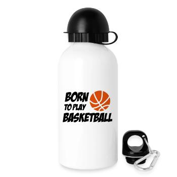 Born to play Basketball - Drinks Bottle with Lid 500 ml - white - Right