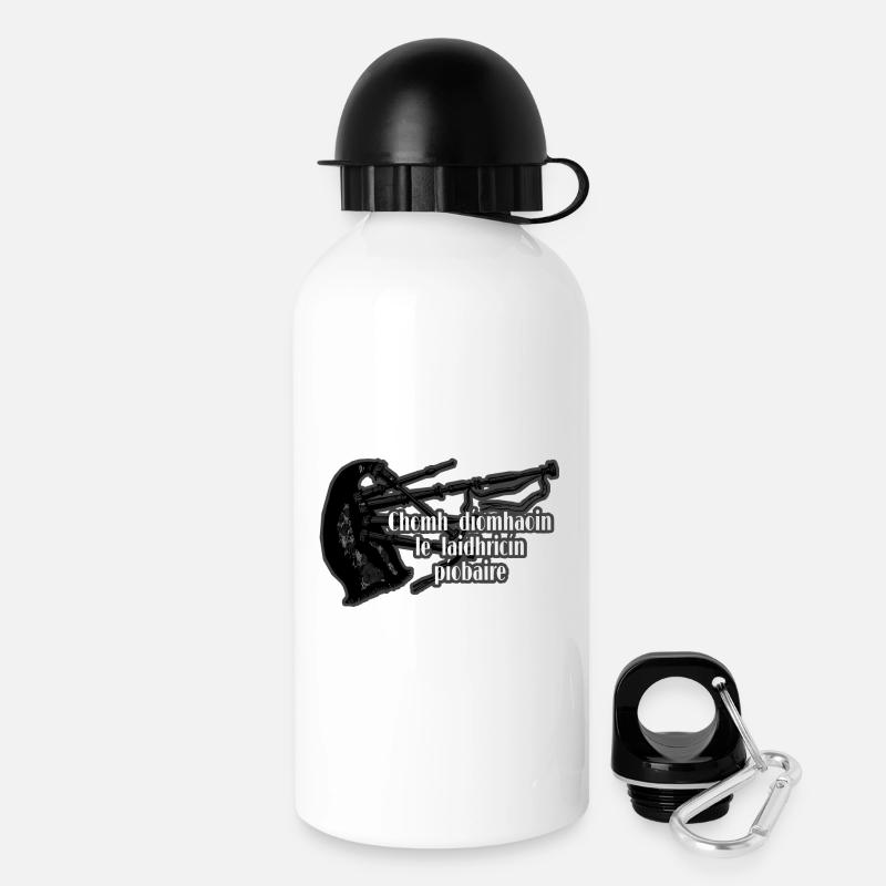 SPRICHWORT aus IRELAND - Trinkflasche mit Deckel 500 ml - Weiß