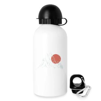 Crimson Sun Over Alpine Peaks - Drinks Bottle with Lid 500 ml - white - Right