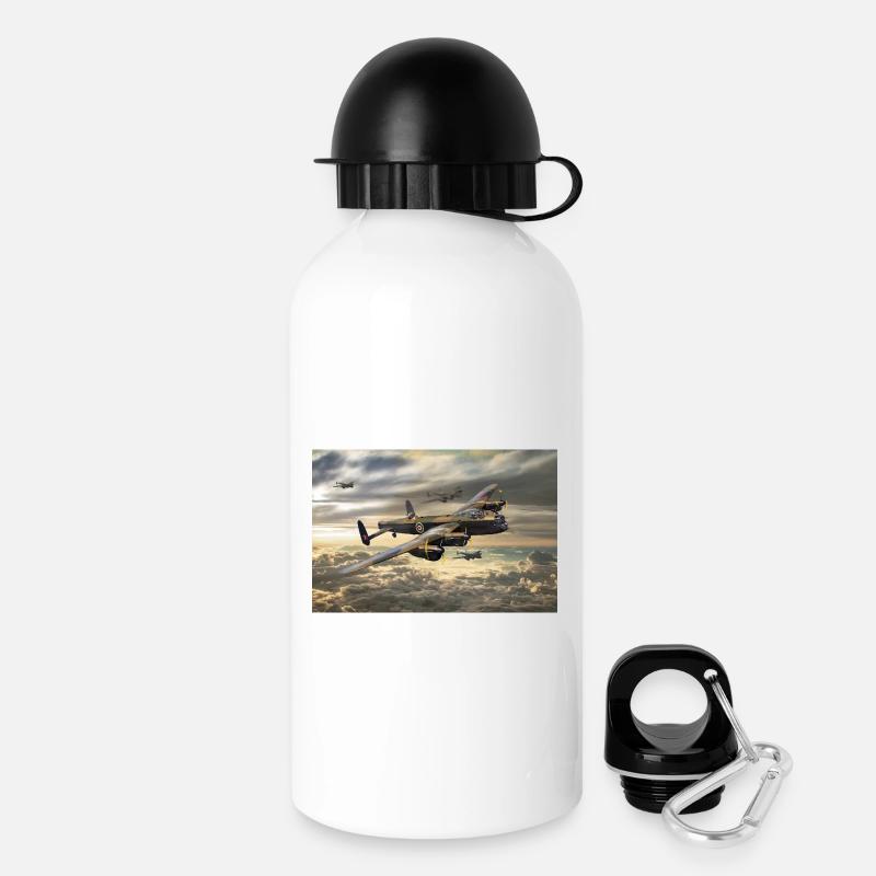 Avro Lancaster - Gourde avec bouchon 500 ml - blanc