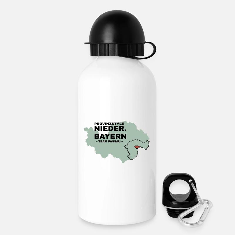 Lower Bavaria | PASSAU - Drinks Bottle with Lid 500 ml - white
