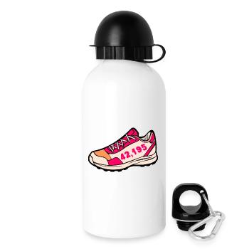 Chaussures de marathon à pied Course - Gourde avec bouchon 500 ml - blanc - Droite